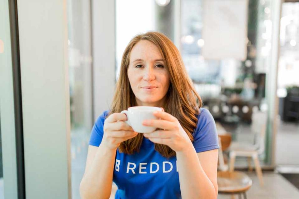 Stacy launched the Reddi dating app in July. (Nicole Engelmann/London Branding Photos/PA Real Life)