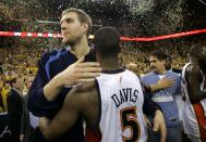 <p>The 8th-seeded, Baron David-led Warriors’ series win over the top-seeded Mavericks in the first round in 2007 is rated as the biggest upset in playoff history, according to Basketball-Reference’s team strength metrics. Adding to the shock value of the upset, the Mavs won 67 games that year and were seemingly rolling with MVP Dirk Nowitzki leading the charge. </p>