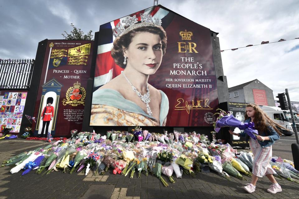 The Queen is celebrated on the Shankhill Road, Belfast (Getty)