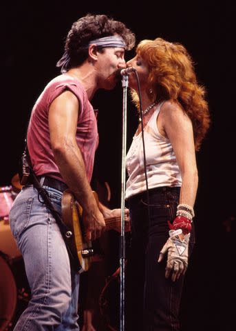 <p>Gary Gershoff/Getty</p> Bruce Springsteen and Patti Scialfa