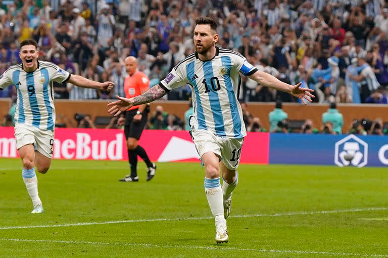 Con sus dos goles ante Francia, Lionel Messi convirtió en cada una de las rondas de un Mundial