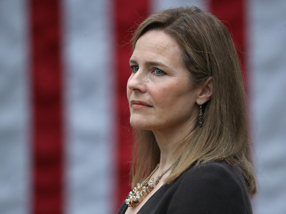 Supreme Court nominee Amy Coney Barrett could rule over cases that determine women's reproductive rights for decades (Getty Images)