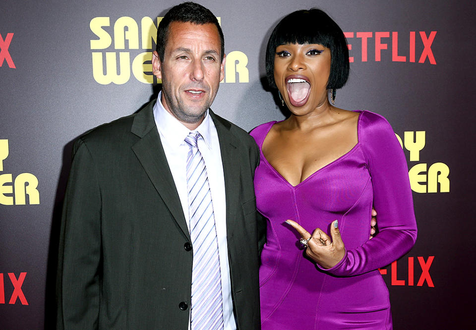 Adam Sandler and Jennifer Hudson