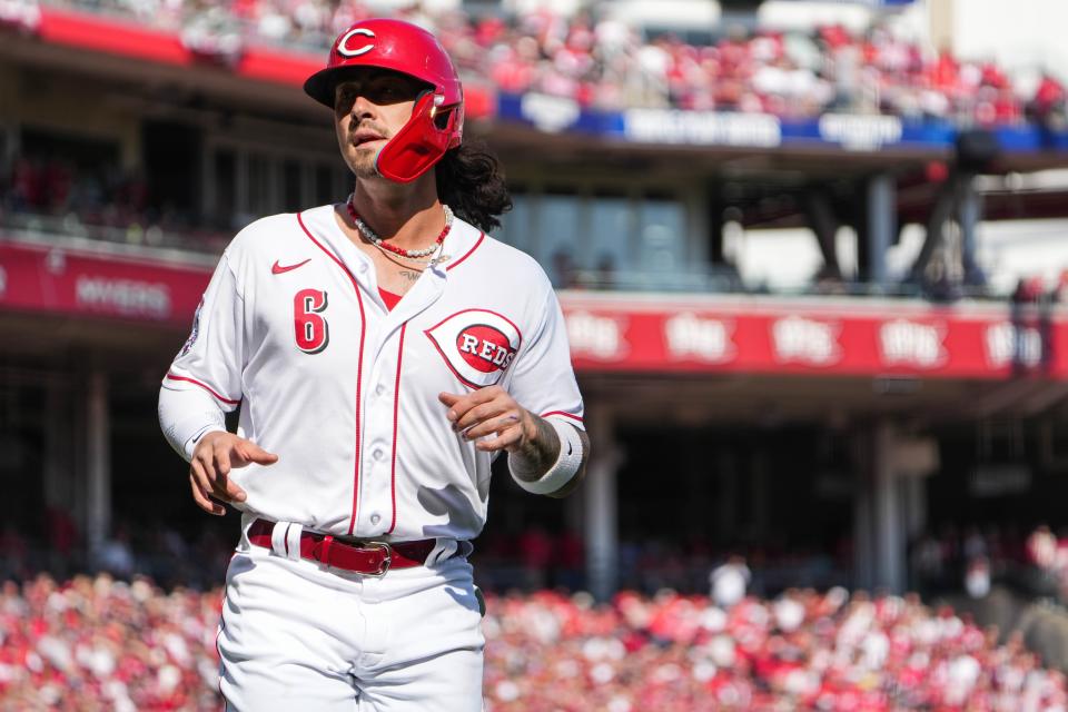 Jonathan India and the Reds take the field for Opening Day on Thursday, March 28, against the Washington Nationals.