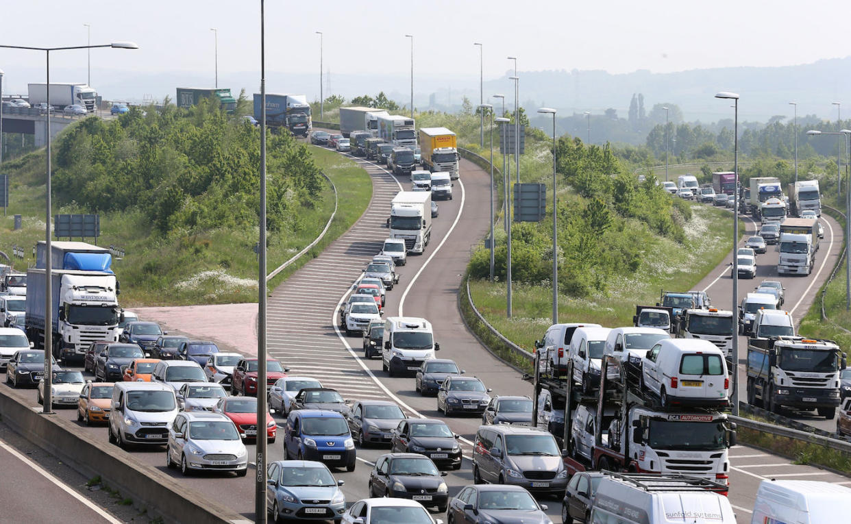 Queues are expected this weekend along the M25 for the summer getaway (Picture: PA)