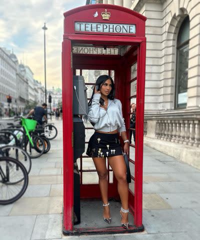 <p>Gallienne Nabila Instagram</p> Gallienne Nabila poses for a photo in London.