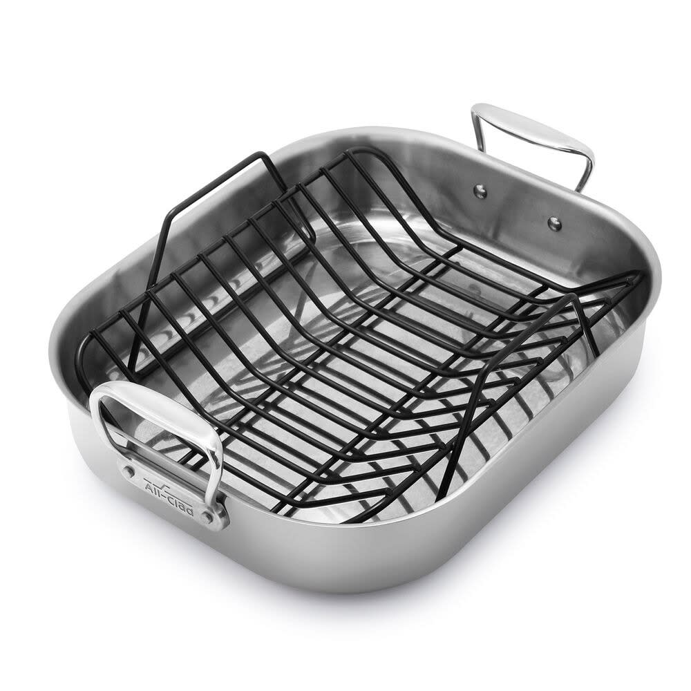 All-Clad Stainless Steel Roasting Pan With Nonstick Rack