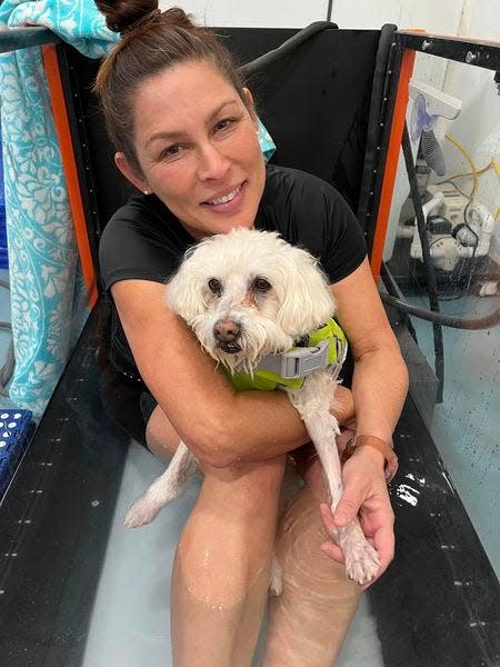 Retired firefighter and physical therapist Diley Greiser rescues and treats animals through her D.A.W.G. Rehab business in the High Desert.