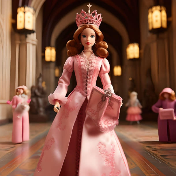 photo of the historical figure as a plastic Barbie doll