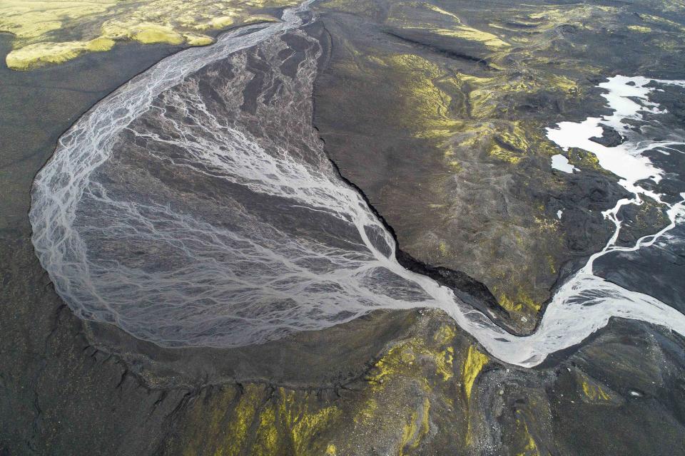 Iceland viewed from above