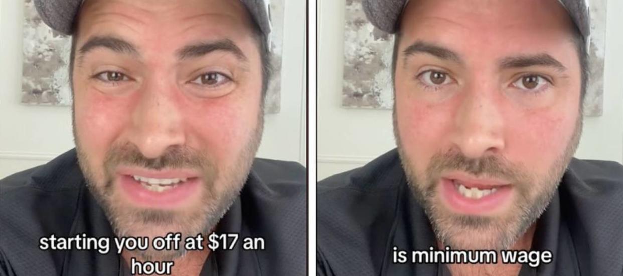 'Is $50 an hour the new middle class?': This Florida man on TikTok says Americans can no longer survive on $2,300/month — thinks wages for college grads are 'out of whack.' Is he right?