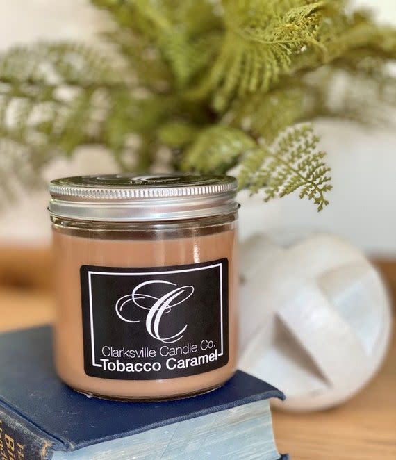 25) Tobacco Caramel All Natural Soy Candle