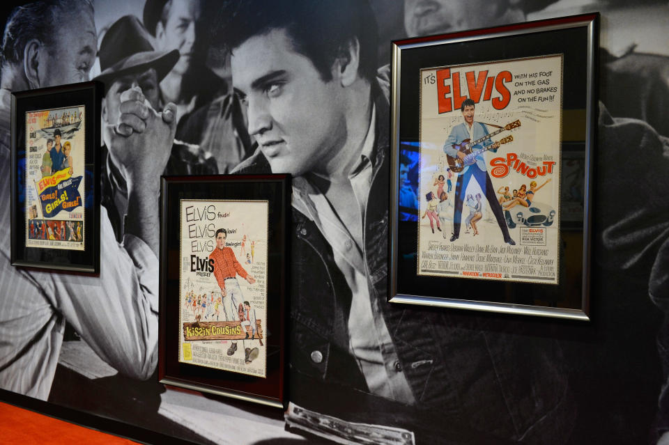 Display of Elvis memorabilia