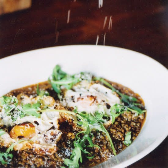 Umbrian Lentil Stew with Olive-Oil-Fried Eggs