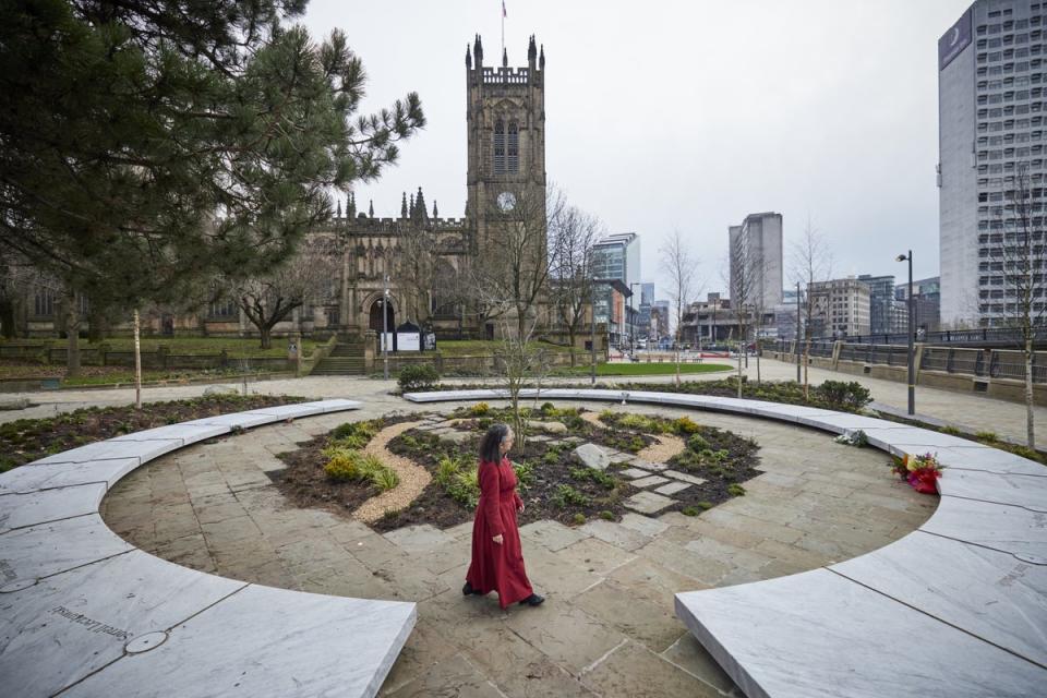 The Glade of Light is a living memorial to the victims of the 2017 Manchester Arena terror attack (PA Media)