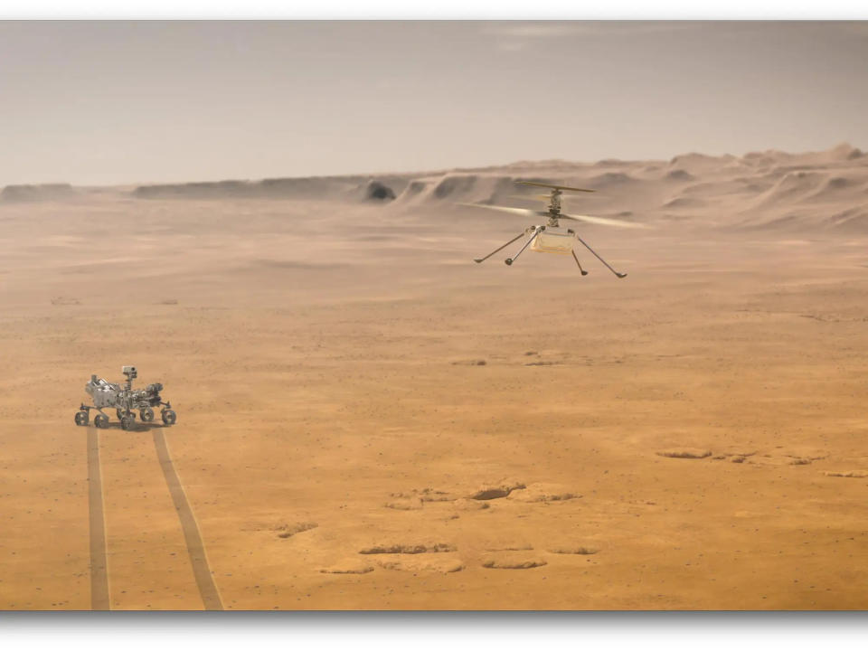 Der Ingenuity Mars-Hubschrauber startet erstmals im Juli 2020. - Copyright: NASA/JPL-Caltech