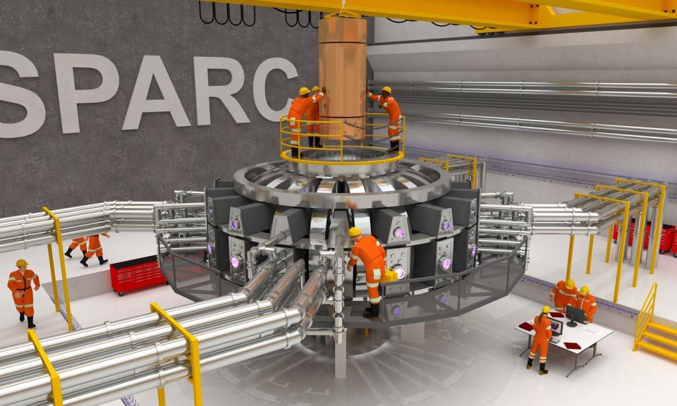 Representación artística del reactor de fusión SPARC. (Crédito imagen: Ken Filar/MIT).