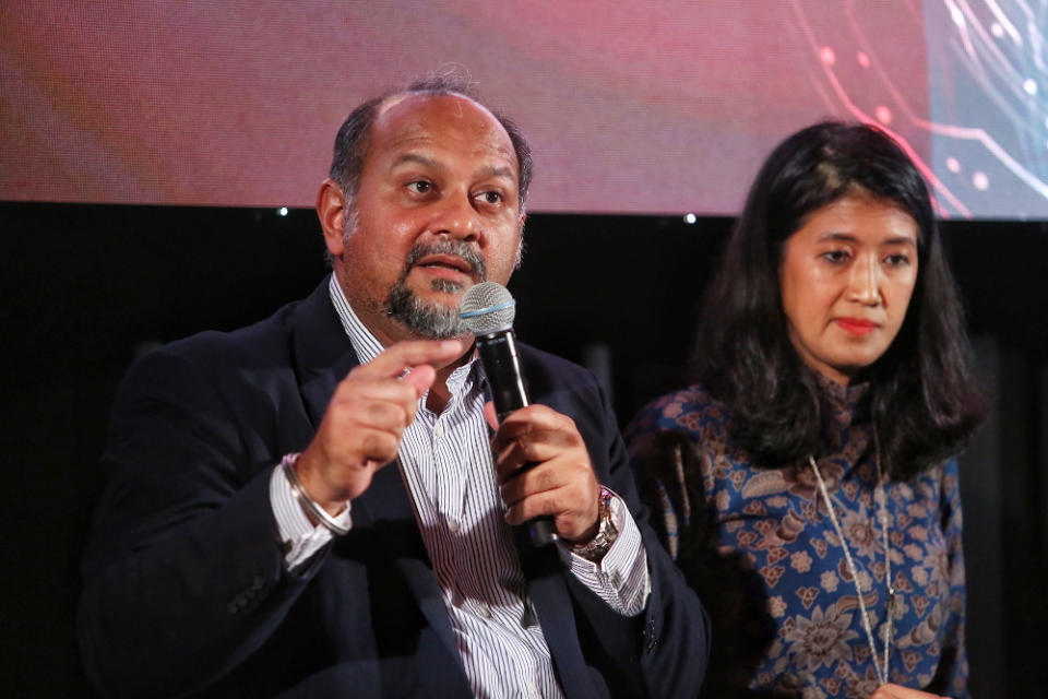 Minister of Communications and Multimedia Gobind Singh attends the MY Future Skills and panel discussion December 10, 2019. — Picture by Choo Choy May.