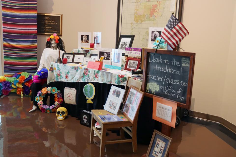 Tables for the West Texas A&M Dia de los Muertos display at Panhandle-Plains Historical Museum are seen in this file photo.