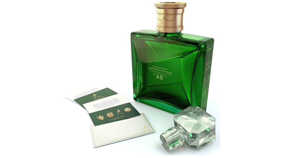 The 48-year-old Scotch comes in a green Baccarat crystal decanter.