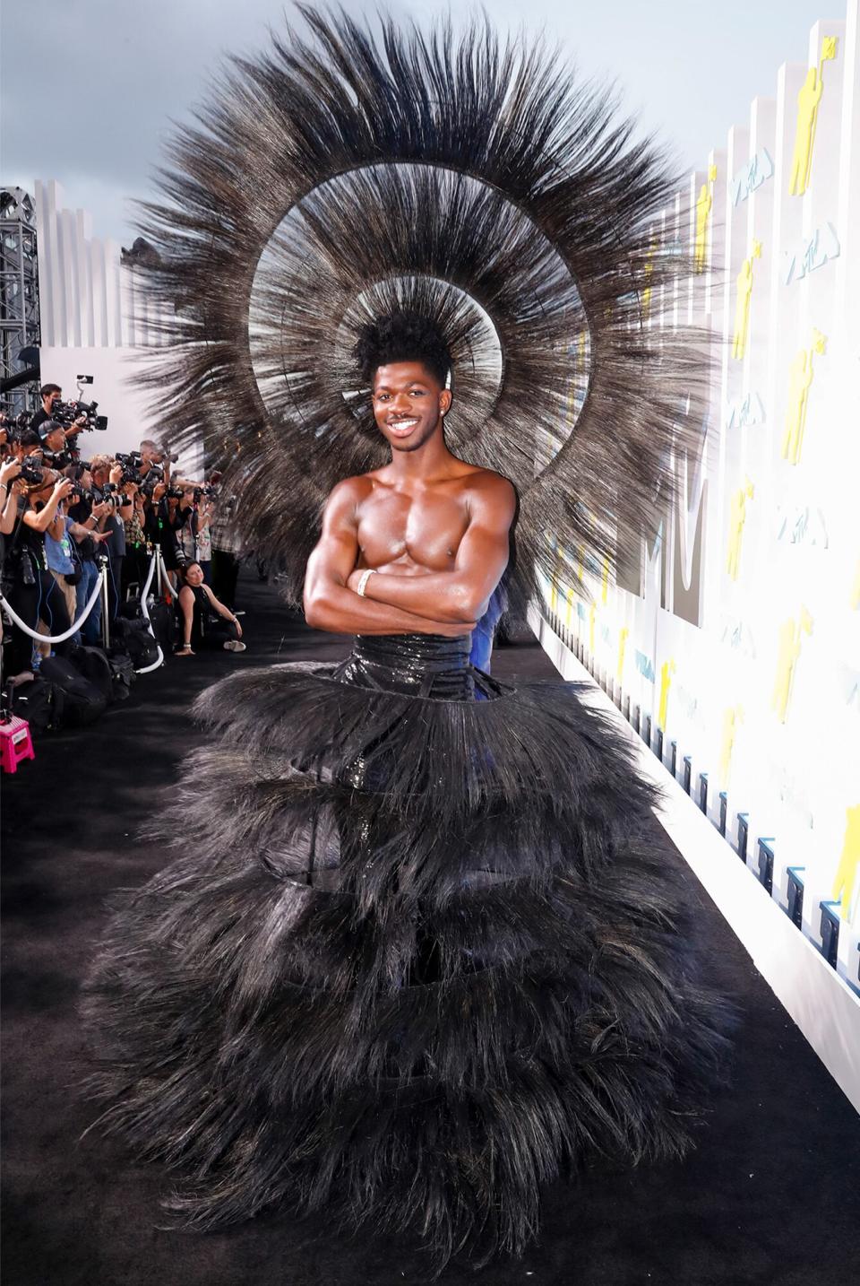 Lil Nas X attends the 2022 MTV VMAs at Prudential Center on August 28, 2022 in Newark, New Jersey.