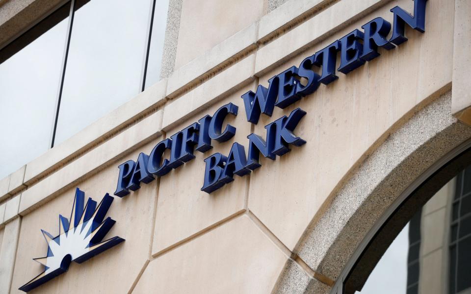 A Pacific Western Bank branch is seen in Glendale, California - CAROLINE BREHMAN/EPA-EFE/Shutterstock