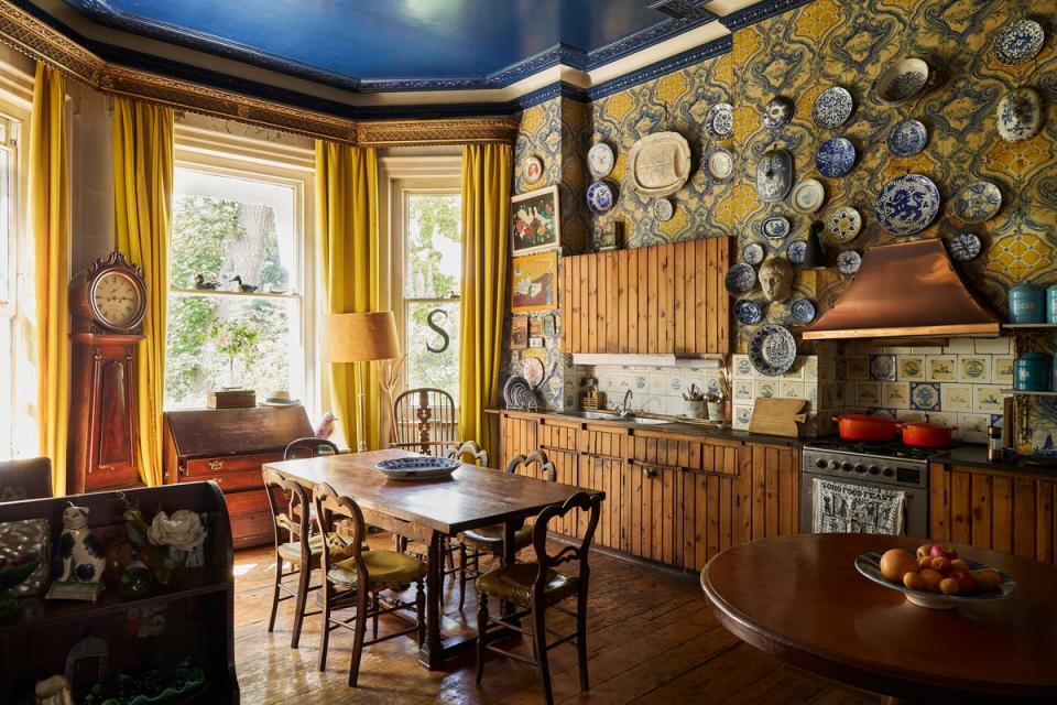 One kitchen has a rare collection of Delft tiles and pottery (Kinleigh Folkard & Hayward)