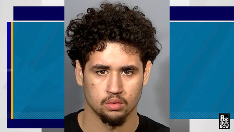 <em>David Valle, 18, faces charges of open murder, robbery, and conspiracy to commit robbery. (LVMPD)</em>