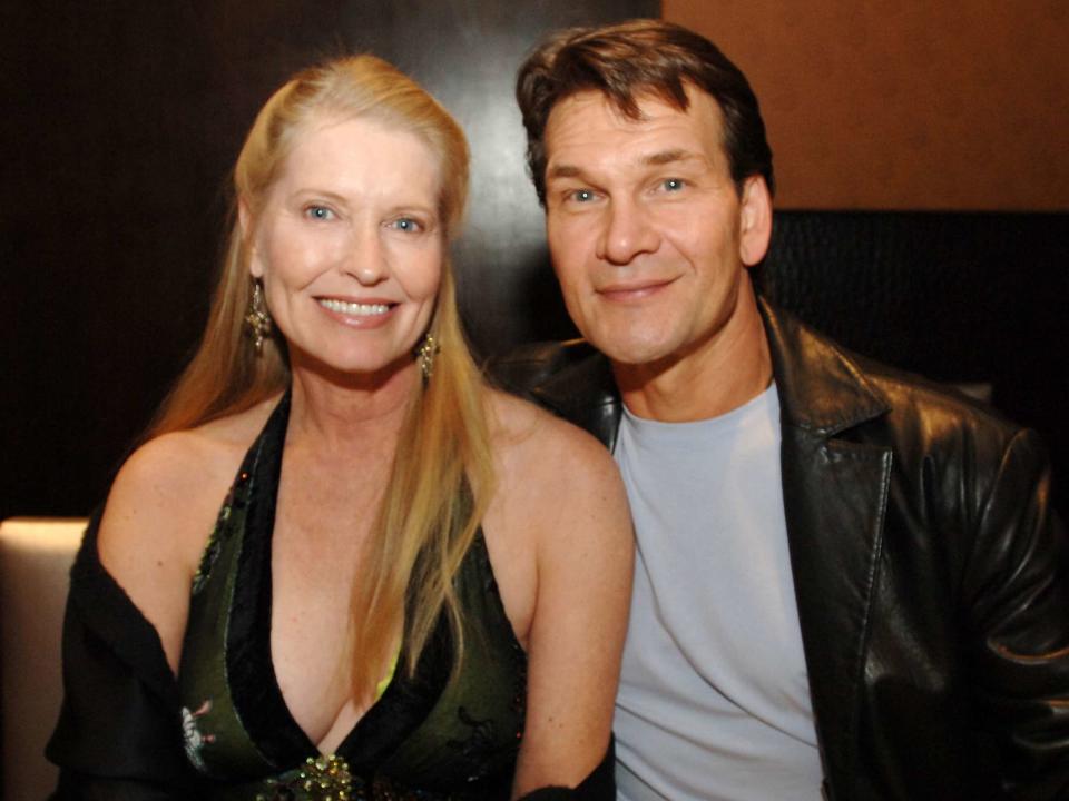 <p>Denise Truscello/WireImage</p> Lisa Niemi Swayze and Patrick Swayze