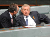 <p>Simon Crean during a break in Question Time in Canberra.</p>