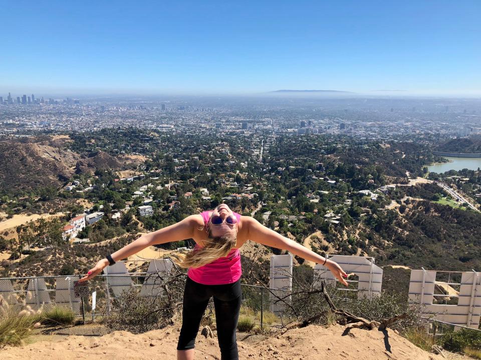 Molly O'Brien on hike in California