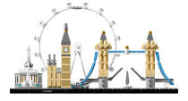 Create your own London skyline filled with iconic landmarks including the London Eye, Big Ben and Tower Bridge. Suitable for ages 12 +. <a href="https://www.amazon.co.uk/LEGO-21034-Architecture-Skyline-Building/dp/B01J41MPF8/ref=asc_df_B01J41MPF8/?tag=yahooukedit-21" rel="nofollow noopener" target="_blank" data-ylk="slk:Shop here.;elm:context_link;itc:0;sec:content-canvas" class="link ">Shop here.</a>