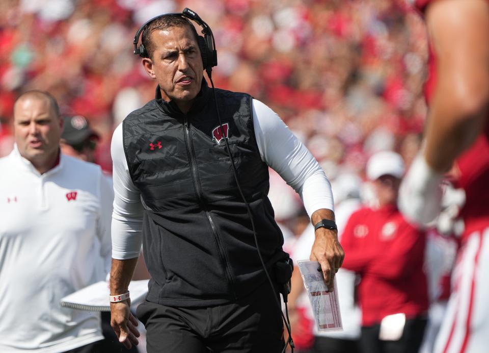 Wisconsin head coach Luke Fickell has not lost back-to-back games since 2017.