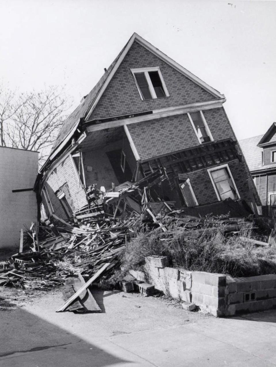 This house at 280 W. Exchange St. in Akron was demolished in 1969 to make way for the Innerbelt.