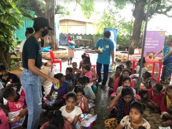 NutriBears Immuno-boost gummies were distributed to underprivileged children in Mumbai