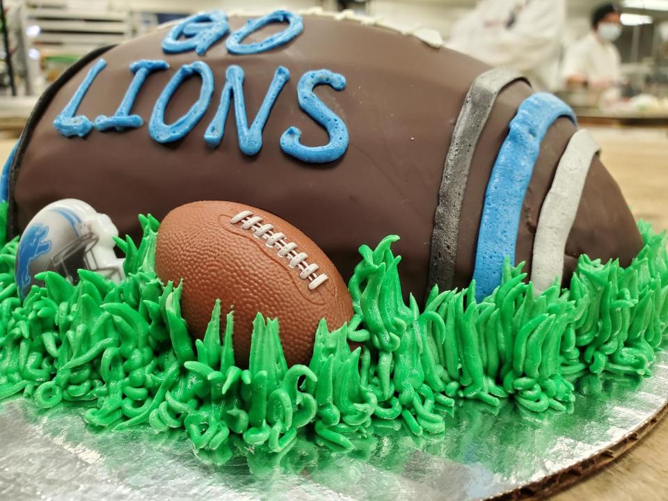 Holiday Market is preparing Lions-themed cakes ahead of this Sunday's playoff game.