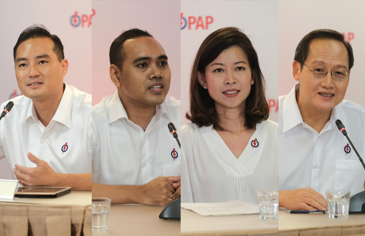 (From left to right) Tan Kiat How, Zhulkarnain Abdul Rahim, Ng Ling Ling and Dr Tan See Leng. (PHOTOS: PAP)