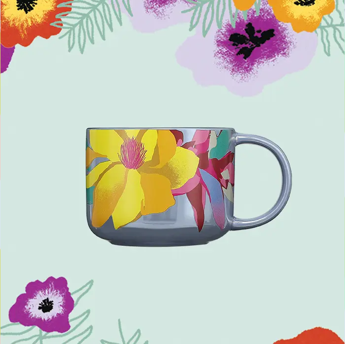 The Exotic Flowers Mug is one of Starbucks' new Mother's Day drinkware items.