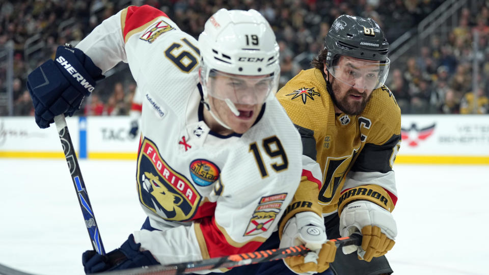 Bank on Mark Stone and Matthew Tkachuk seeing a whole lot of each other once again in Game 4. (Getty)