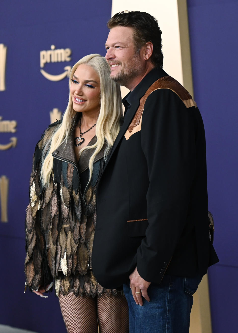 Gwen Stefani and Blake Shelton at the 59th Academy of Country Music Awards from Ford Center at The Star on May 16, 2024 in Frisco, Texas.