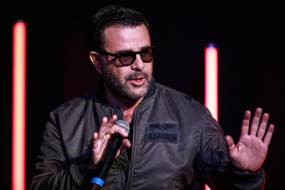 Eduardo Capetillo en una conversación con la prensa sobre la serie 'Donde Hubo Fuego'. (Photo by Manuel Velasquez/Getty Images)