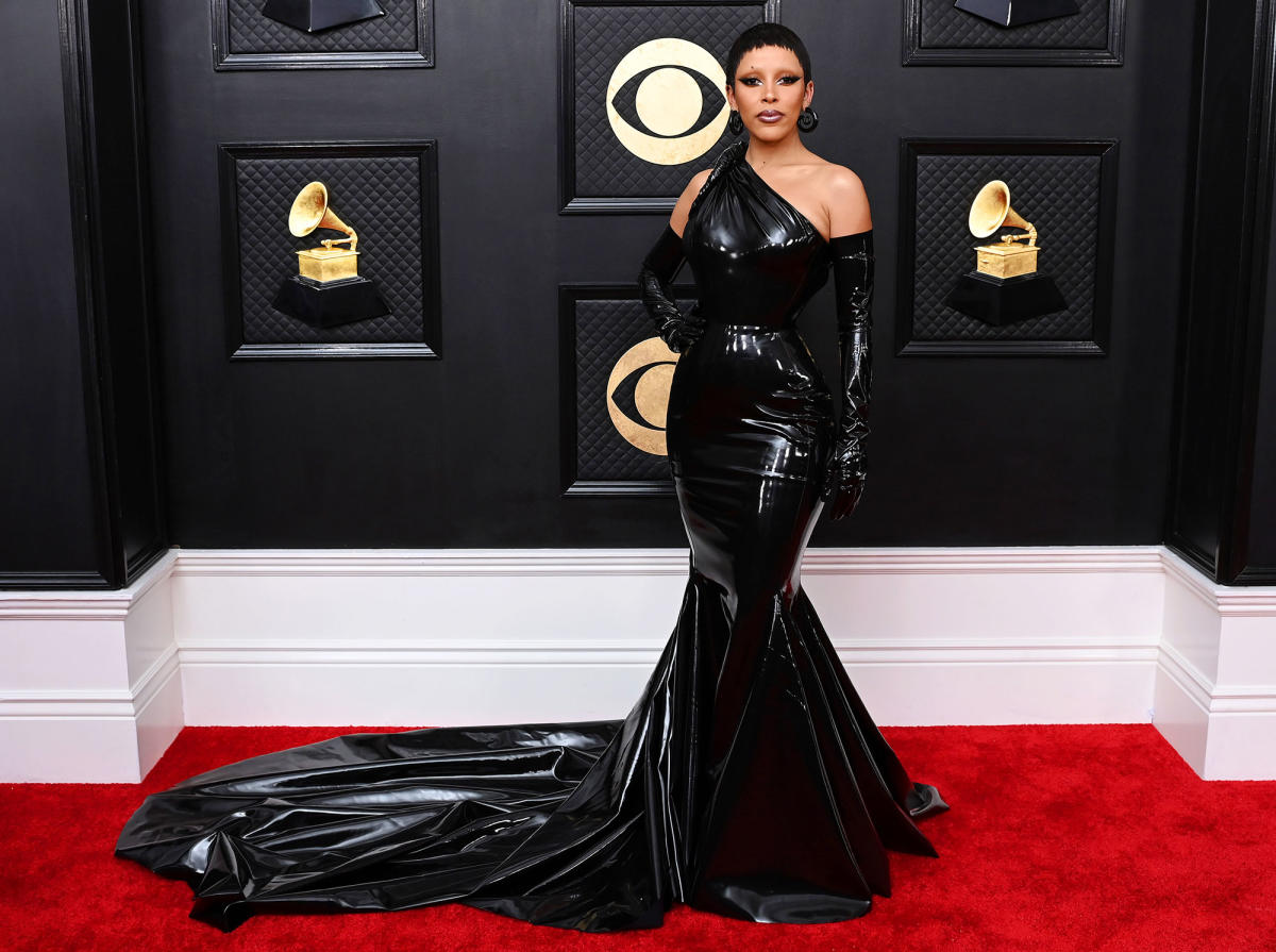 Grammy Awards 2022 red carpet: Megan Thee Stallion, Dua Lipa, Kourtney  Kardashian, & more bring style to night