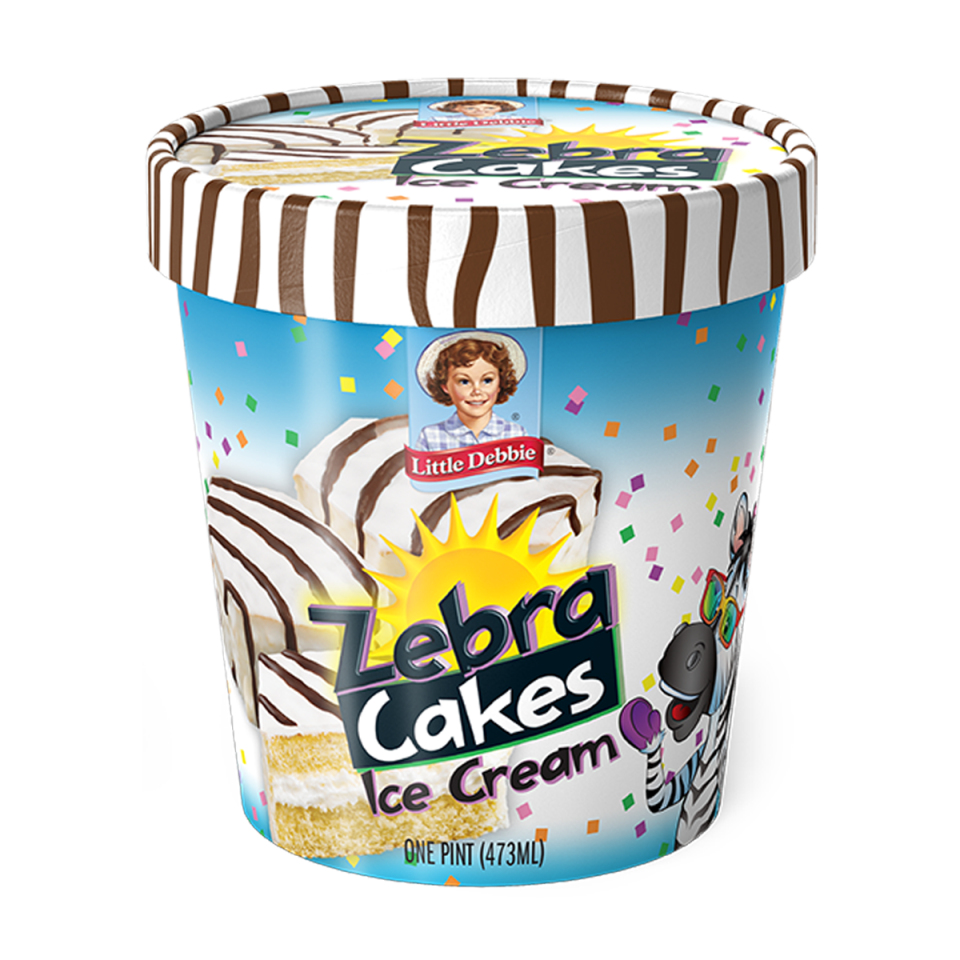 Zebra Cakes Ice Cream