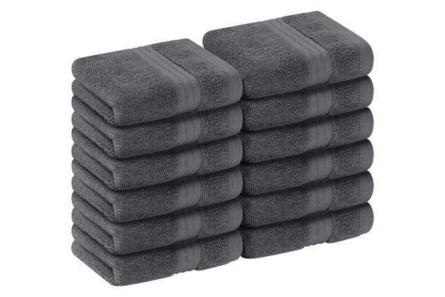 Hawmam Linen Navy Blue 6 Pack Bath Towels Sets Linen for Bathroom