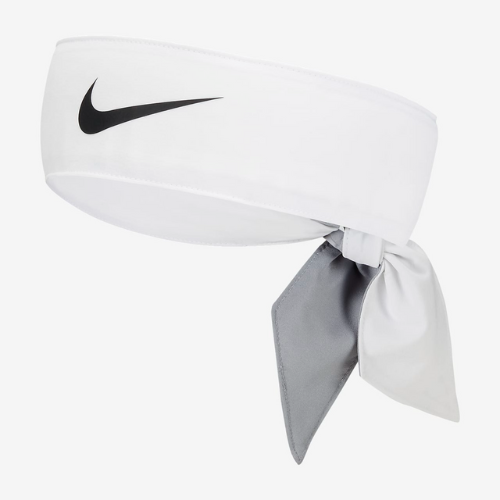 white nikecourt tennis headband