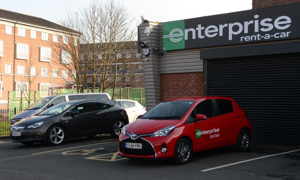 The branch of car-hire firm Enterprise in Spring Hill, Birmingham used by Westminster attacker Khalid Masood.