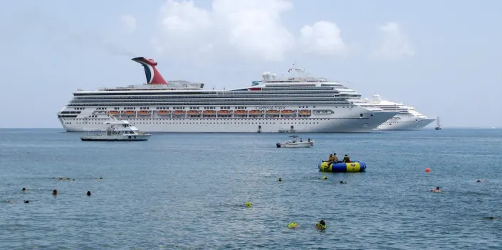 Carnival Valor ship in Grand Cayman