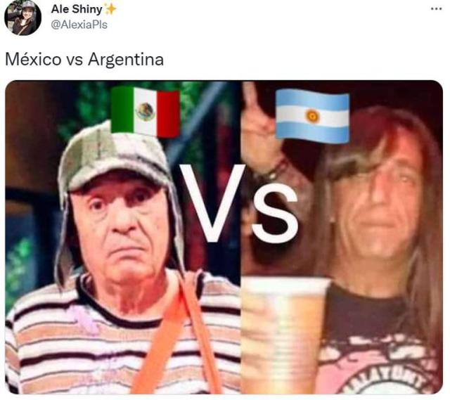 Jogo entre Argentina e México gera memes e postagens bem-humoradas