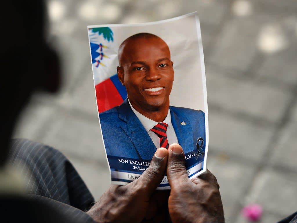 A photo of Jovenel Moise  (AP)