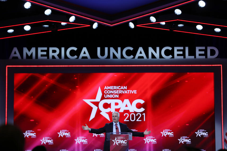 David McIntosh, Club for Growth,  addresses the Conservative Political Action Conference held in the Hyatt Regency on Feb. 28, 2021, in Orlando, Florida.  / Credit: / Getty Images